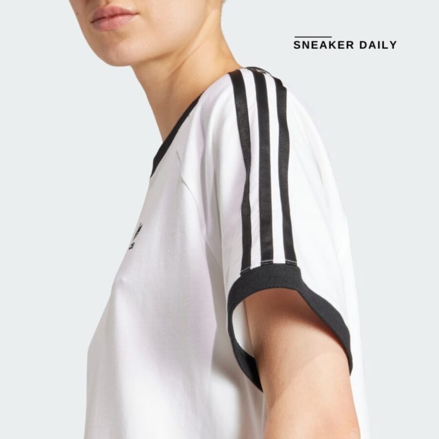 váy adidas 3-stripes raglan dress - white ir8083