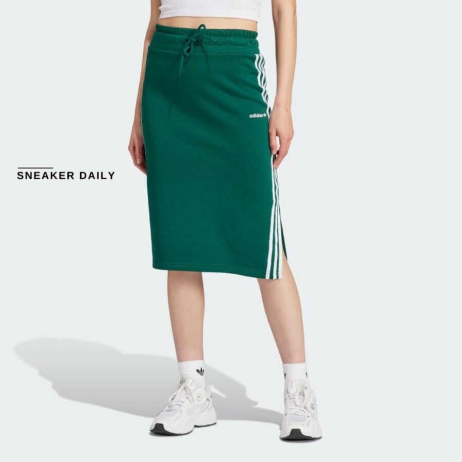 váy adidas originals 3-stripes skirt 'collegiate green' ir9805