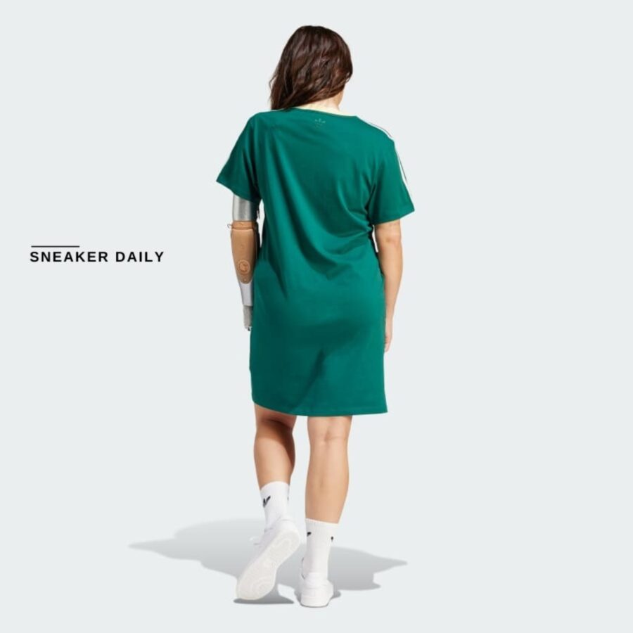 váy adidas vrct graphic tee dress 'collegiate green' ir6042