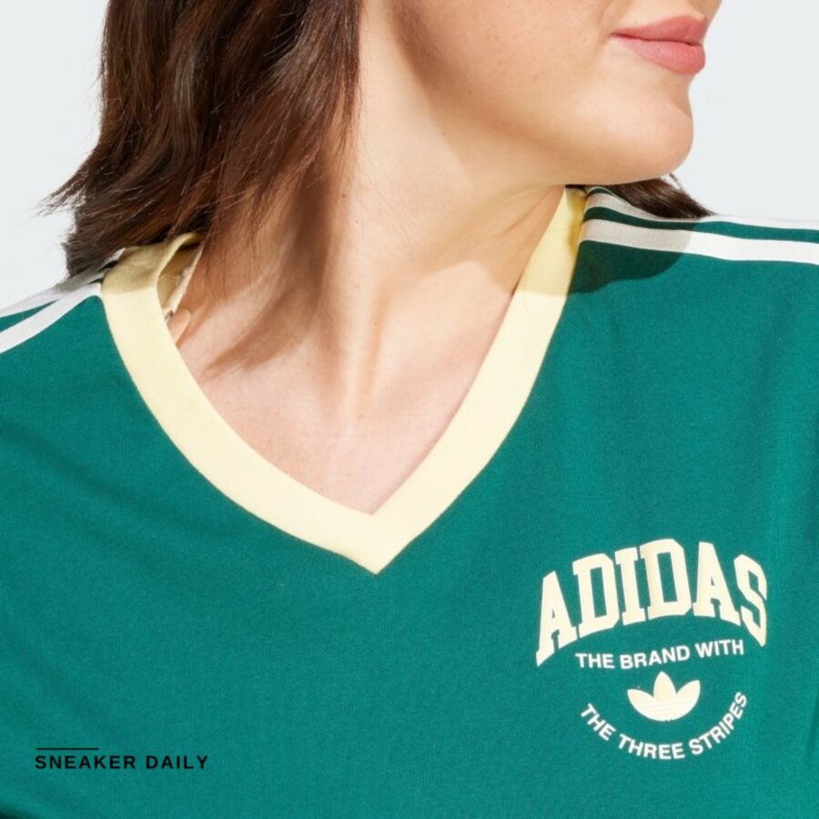 váy adidas vrct graphic tee dress 'collegiate green' ir6042