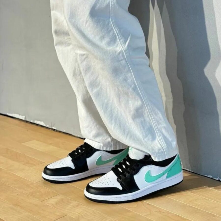 giày air jordan 1 low 'green glow' 553558-131