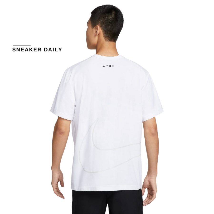 áo nike hyverse men's dri-fit uv protection short-sleeve fitness top - white hf4635-100