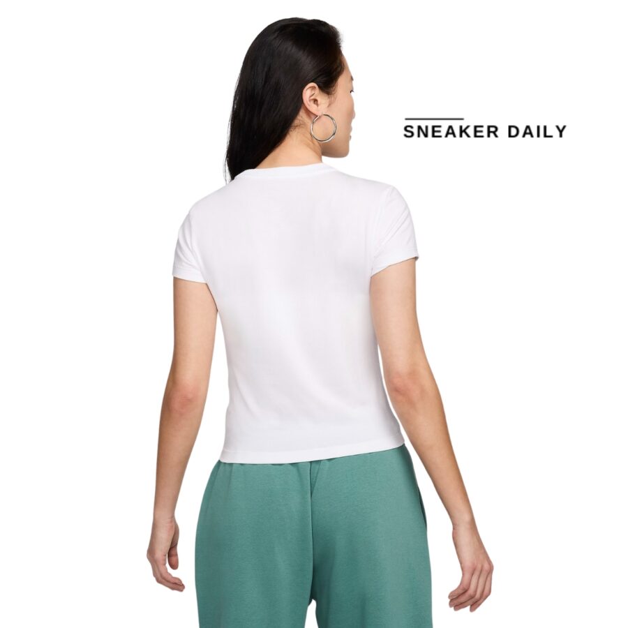 áo nike sportswear chill knit women's t-shirt - white fv5509-100
