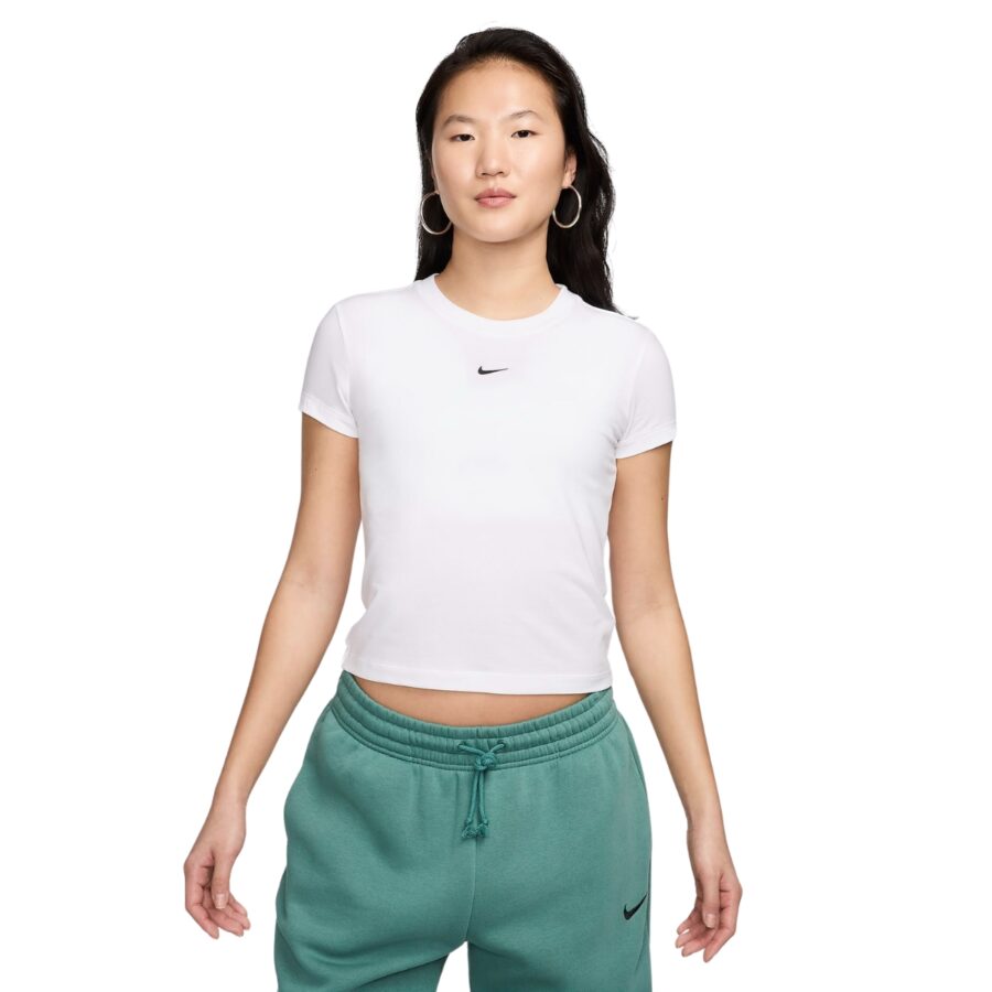 áo nike sportswear chill knit women's t-shirt - white fv5509-100