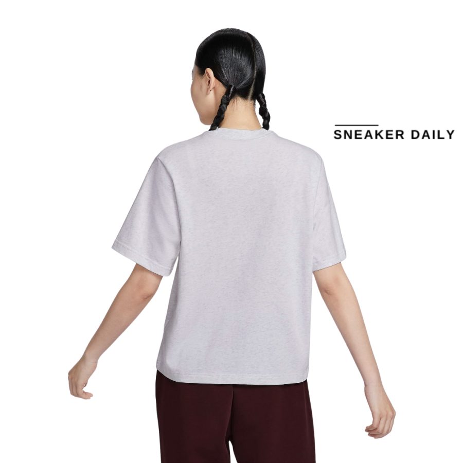 áo nike sportswear classic women's t-shirt - birch heather fq6601-051