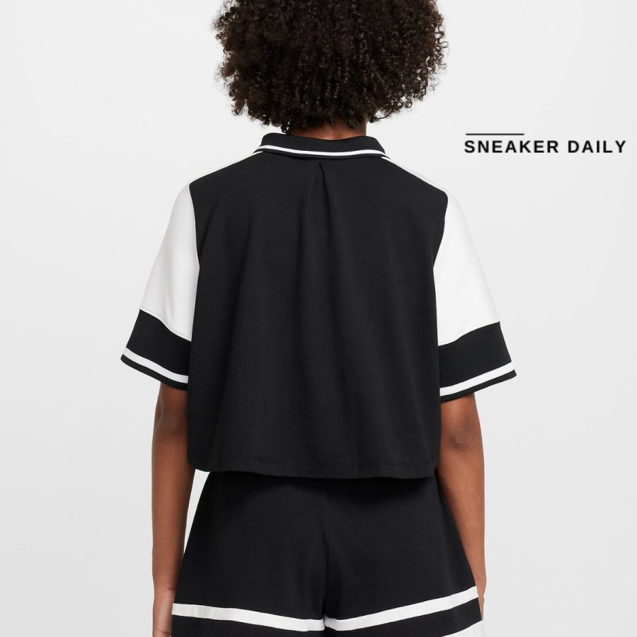 áo nike sportswear girls' crop top - black fv0188-010