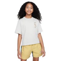 áo nike sportswear older kids' (girls') t-shirt - light bone fv5495-072