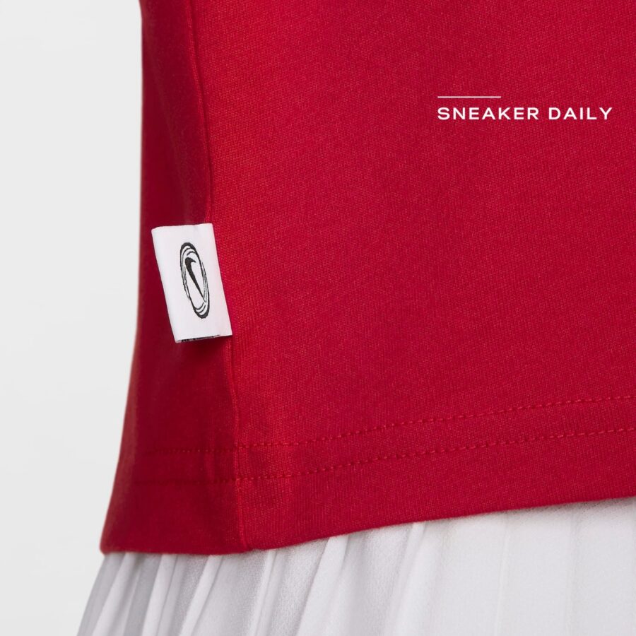 áo nike sportswear women's short-sleeve top - gym red hf6291-687