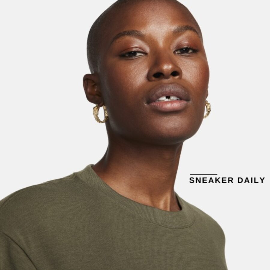 áo (wmns) nike one relaxed dri-fit t-shirt 'khaki' fn2815-325