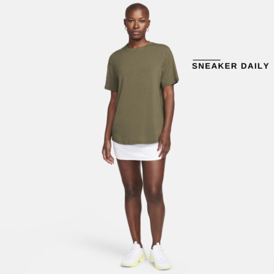 áo (wmns) nike one relaxed dri-fit t-shirt 'khaki' fn2815-325