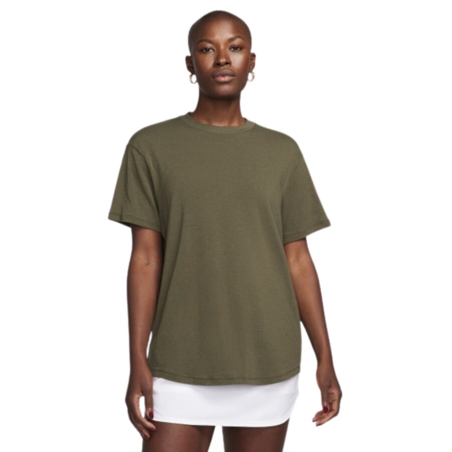 áo (wmns) nike one relaxed dri-fit t-shirt 'khaki' fn2815-325