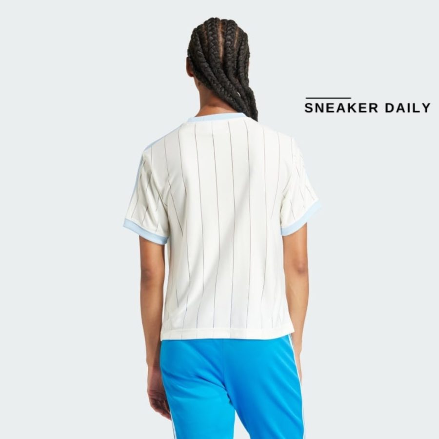 áo adidas 3-stripes short sleeve t-shirt - off white ir7469