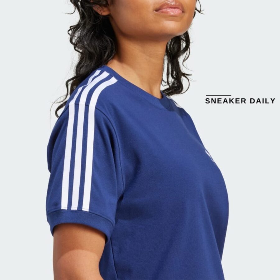 áo adidas 3-stripes tee - dark blue ir8053