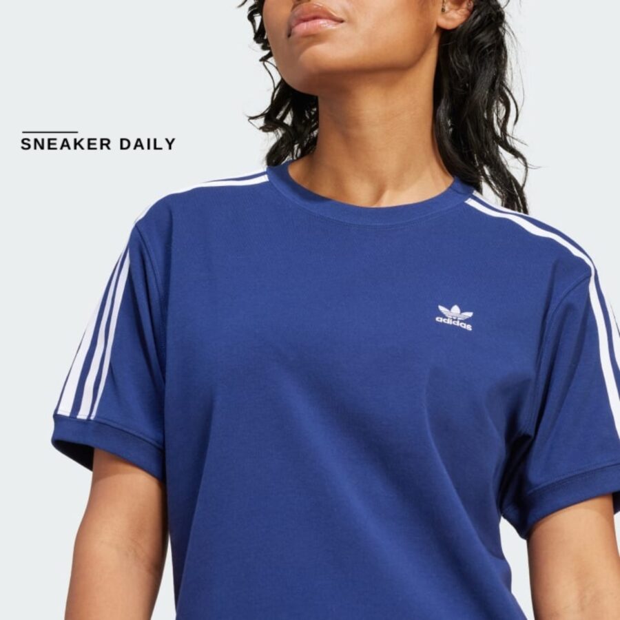 áo adidas 3-stripes tee - dark blue ir8053