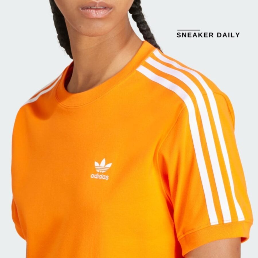 áo adidas 3-stripes tee - orange ir8054