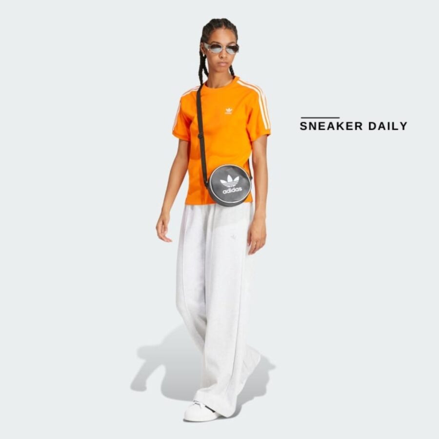 áo adidas 3-stripes tee - orange ir8054