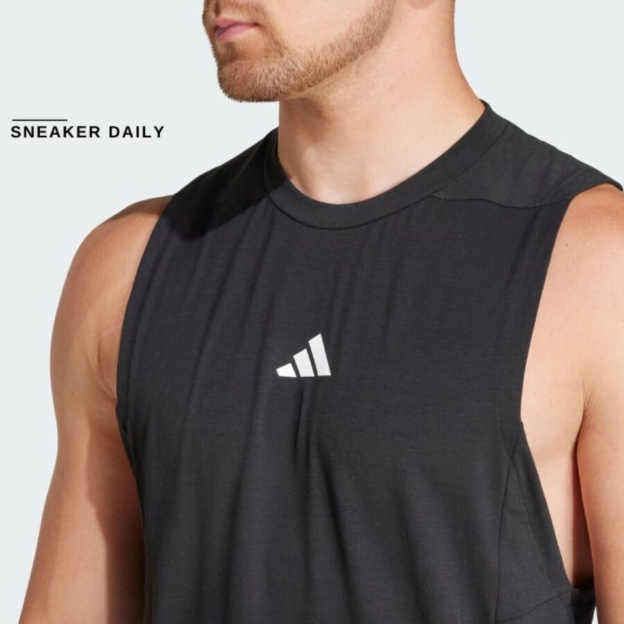 áo adidas designed for training workout tank top - black ik9726