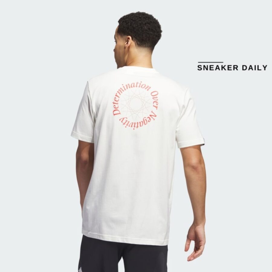 áo adidas donovan mitchell graphic tee - off white ii7786