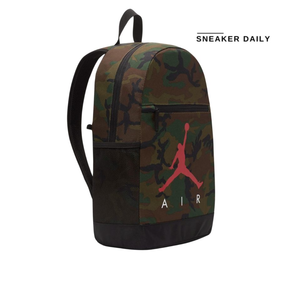 balo jordan backpack (large) - camo green dz0703-352