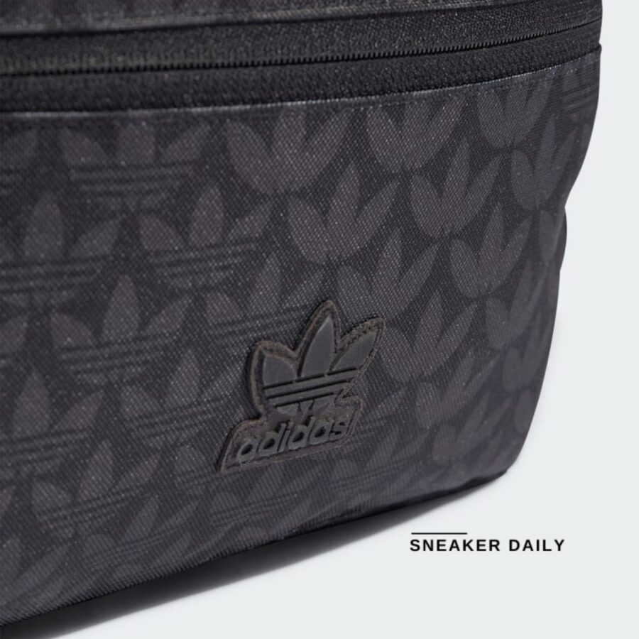 balo adidas classic monogram backpack - black ij5052