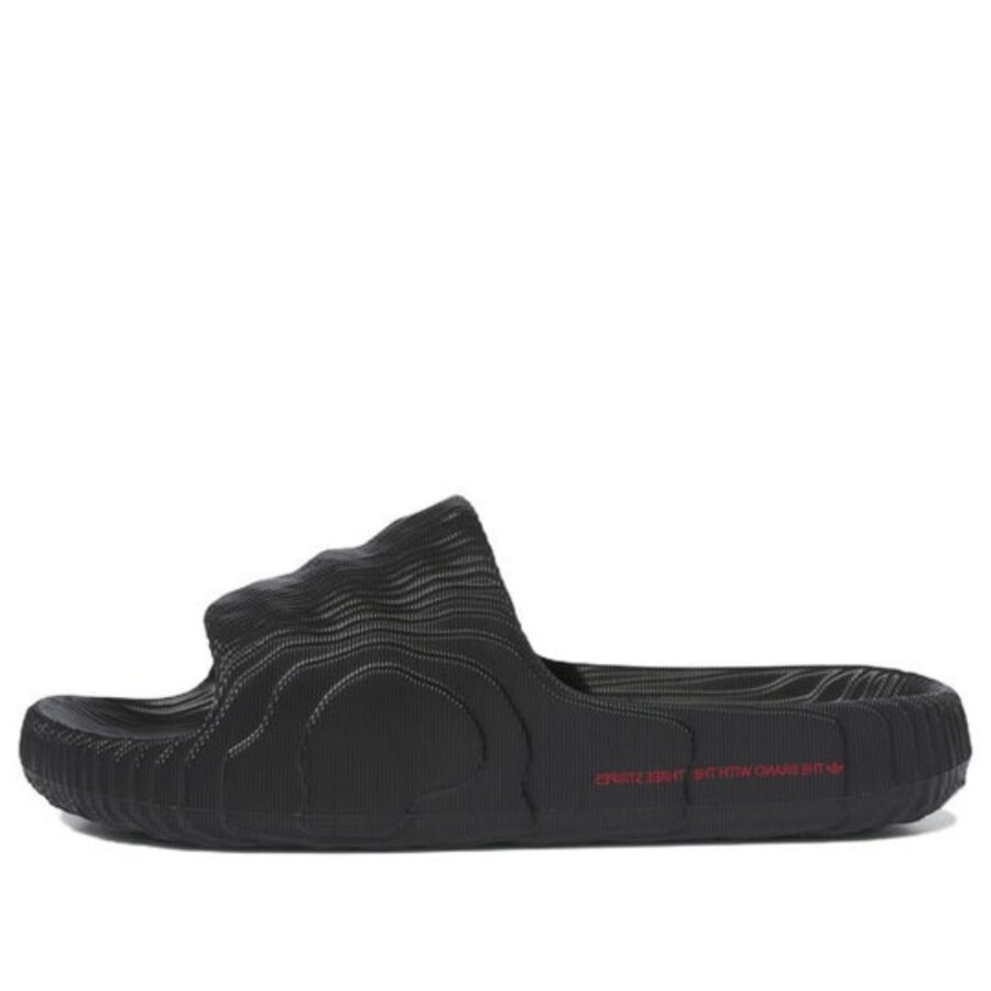 dép adidas adilette 22 slides 'black scarlet' id4925