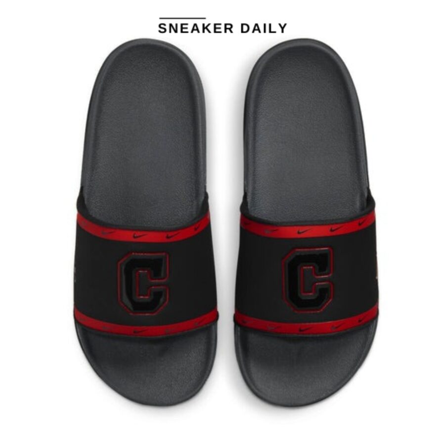 dép mlb x nike offcourt slide 'cleveland' dh6987-001