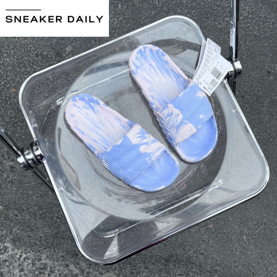 dép adidas adilette 22 slides 'clear blue white' id7807