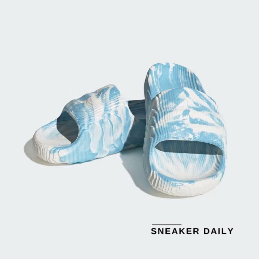 dép adidas adilette 22 slides 'clear blue white' id7807