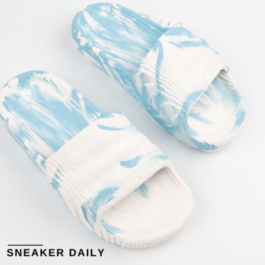 dép adidas adilette 22 slides 'clear blue white' id7807