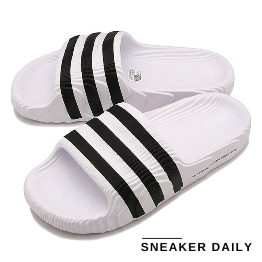 dép adidas originals adilette 22 'white black' if3668