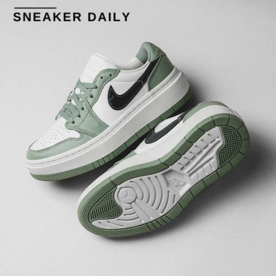 giày air jordan 1 low elevate 'jade smoke' dh7004-300
