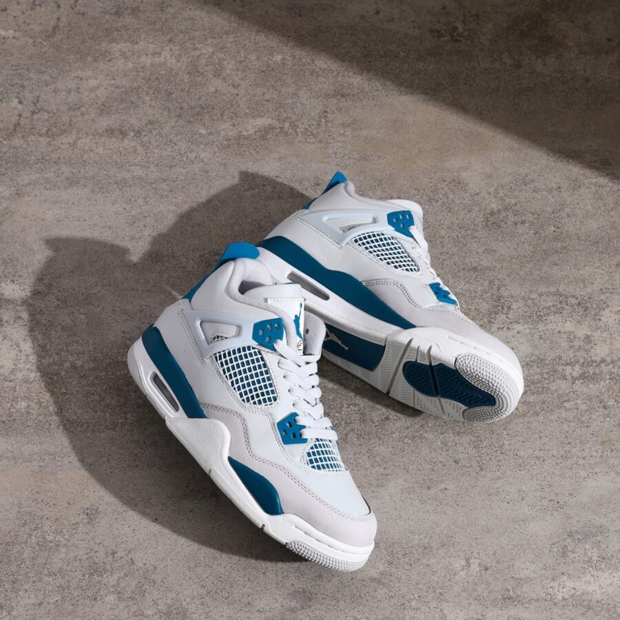 giày air jordan 4 retro 'military blue' 2024 (gs) hf4281-141