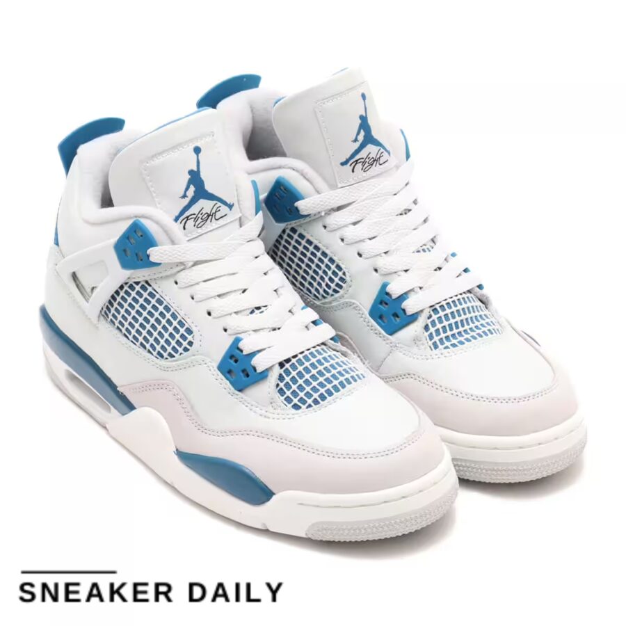 giày air jordan 4 retro 'military blue' 2024 (gs) hf4281-141