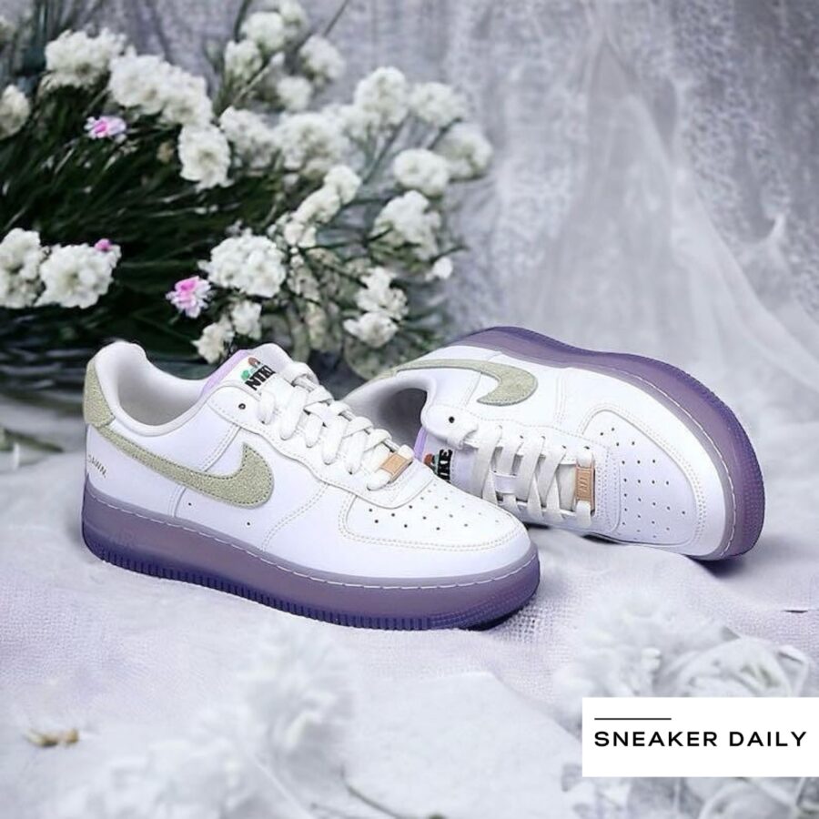 giày nike air force 1 '07 lx 'white grape purple' hf5719-139