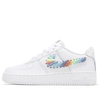 giày nike air force 1 low gs 'rainbow lace swoosh' fq4948-100