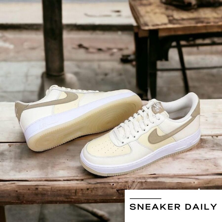 giày nike air force 1 low 'sail khaki coconut milk' fn5832-101