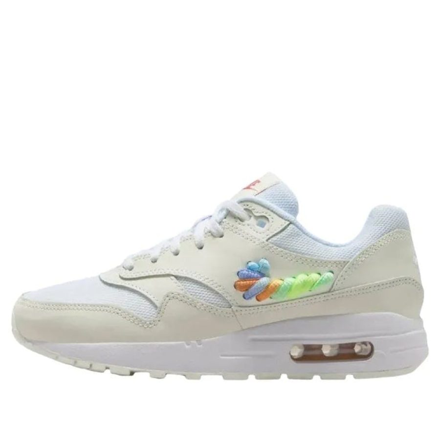 giày nike air max 1 se gs 'rainbow lace swoosh' fn4782-100