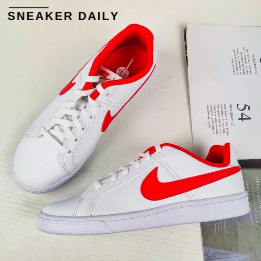 giày nike court royale low-top sneakers whitered (gs) 833535-101
