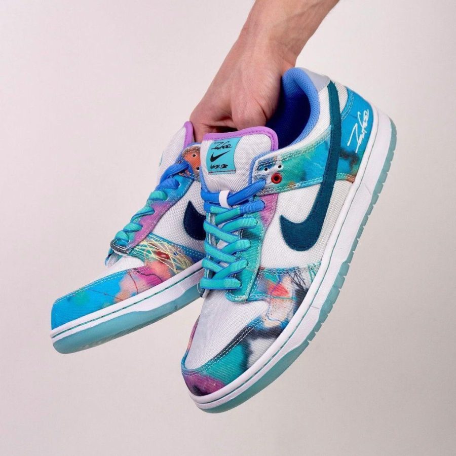 giày nike x futura laboratories sb dunk low 'bleached aqua' hf6061-400