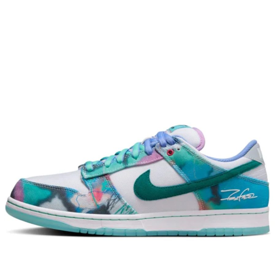 giày nike x futura laboratories sb dunk low 'bleached aqua' hf6061-400