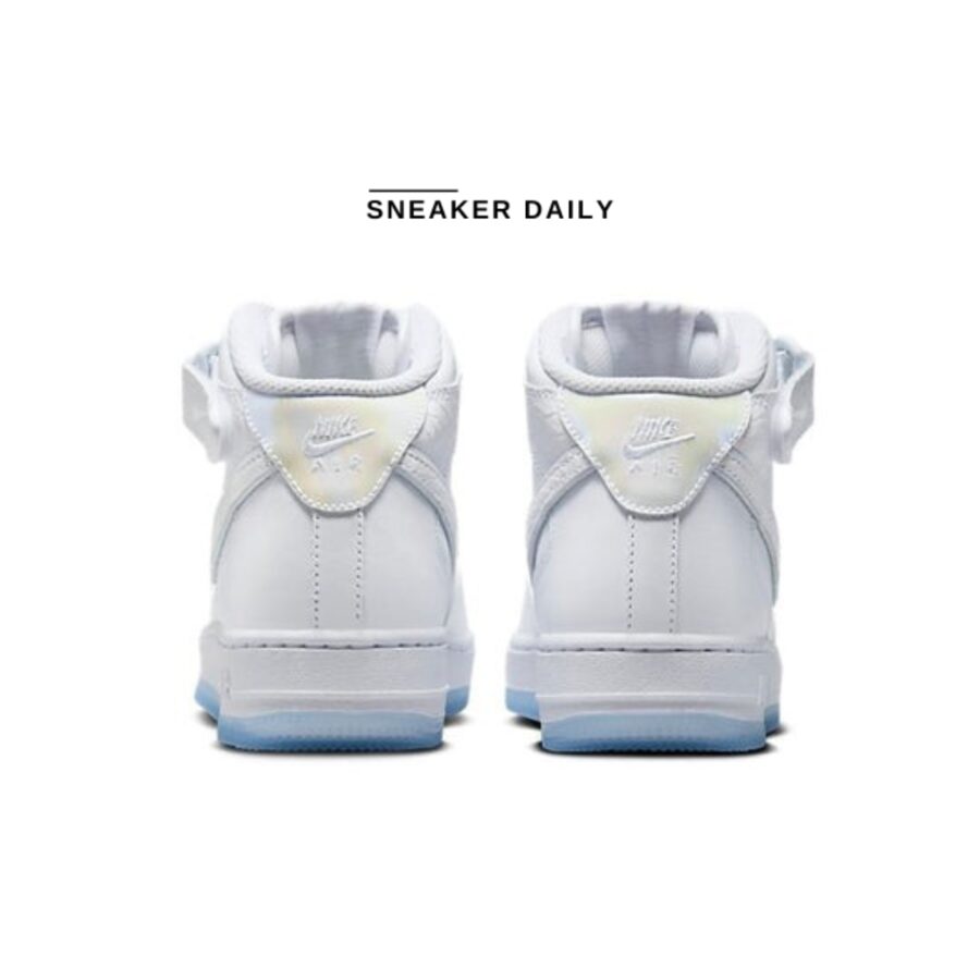 giày (wmns) nike air force 1 mid 'white ice reptile' fn4274-100