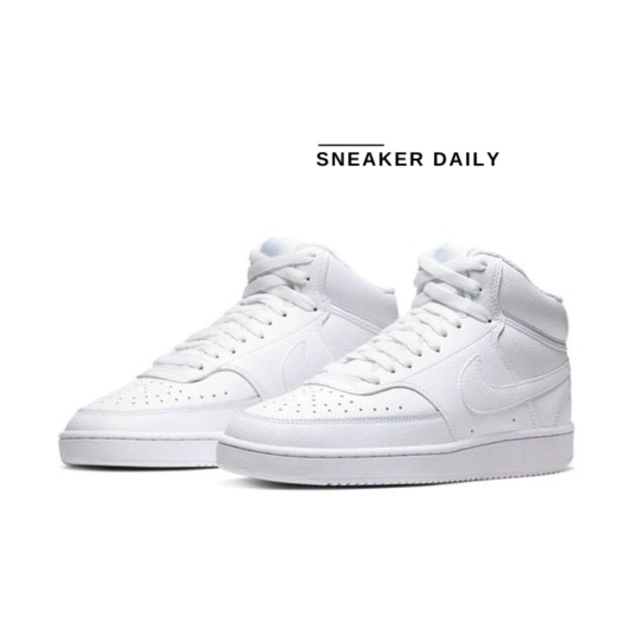 giày (wmns) nike court vision mid 'triple white' cd5436-100