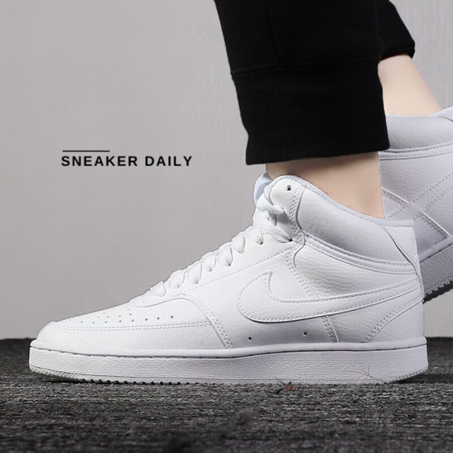 giày (wmns) nike court vision mid 'triple white' cd5436-100