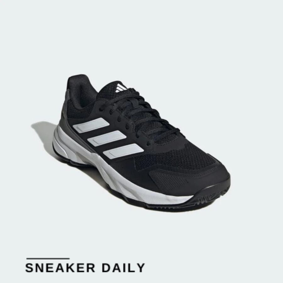 giày adidas courtjam control 3 tennis shoes 'black white' if0458