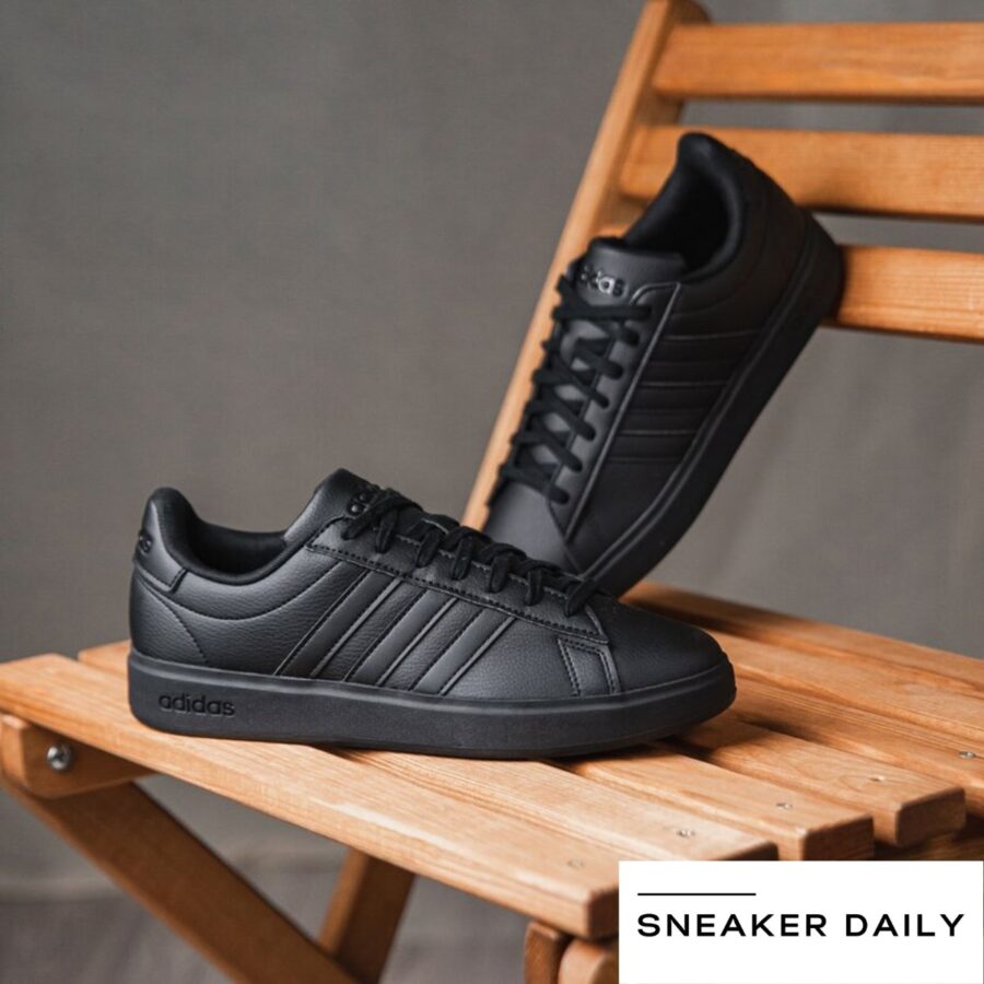 giày adidas neo grand court cloudfoam 'black' gw9198