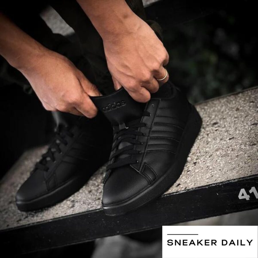 giày adidas neo grand court cloudfoam 'black' gw9198