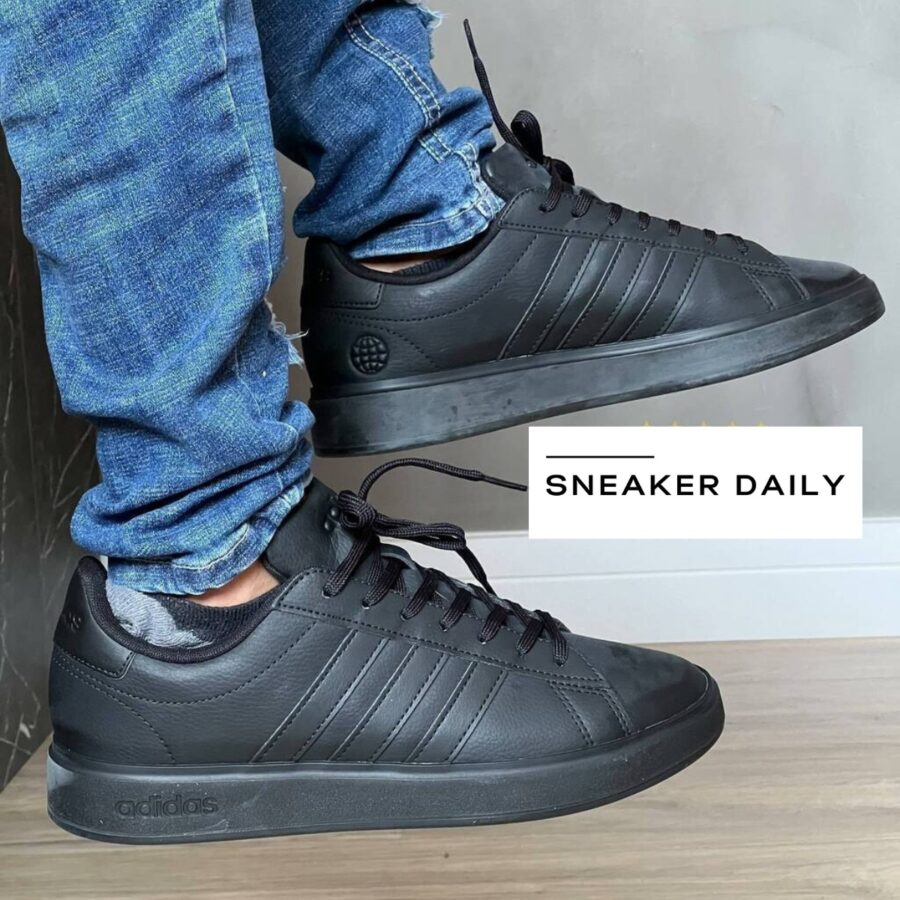 giày adidas neo grand court cloudfoam 'black' gw9198