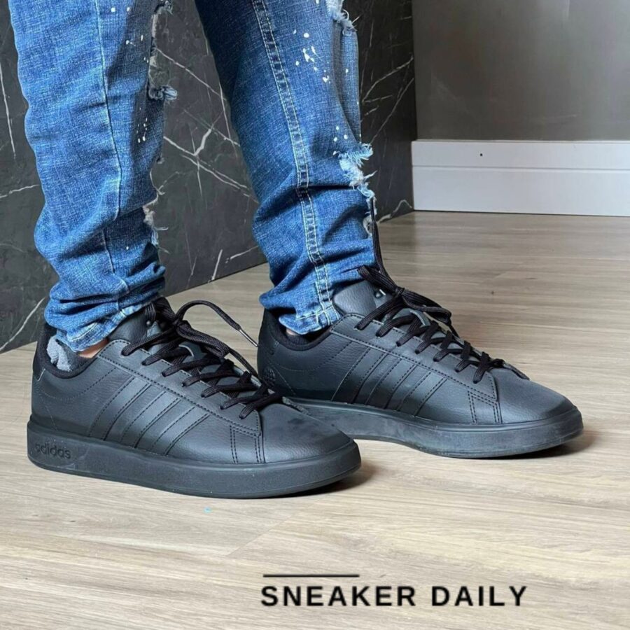 giày adidas neo grand court cloudfoam 'black' gw9198