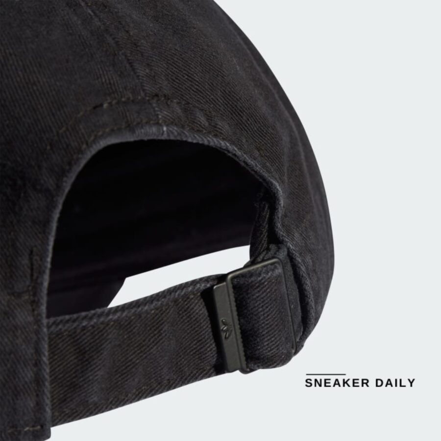mũ adidas adicolor classics trefoil stonewashed baseball cap - black ik9580