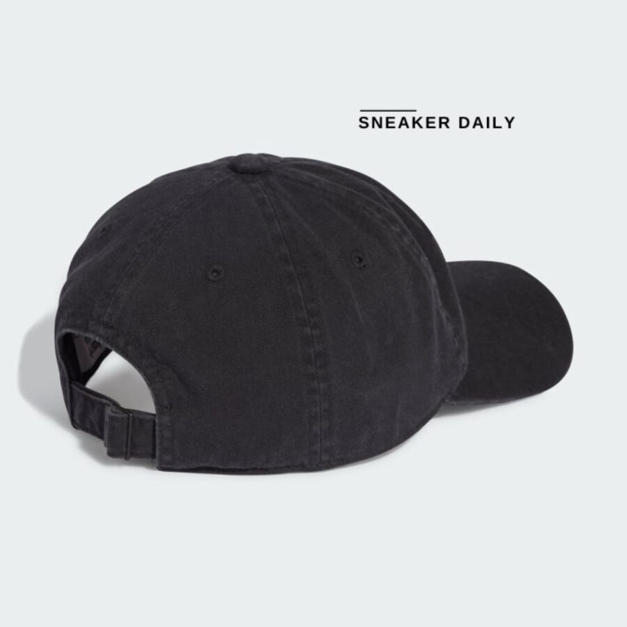 mũ adidas adicolor classics trefoil stonewashed baseball cap - black ik9580